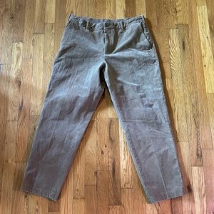 Uniqlo smart ankle beige corduroy pants. Large 33-36”.